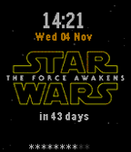 Star Wars Force Awakens Animated with Countdown Date