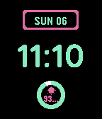 Cute moon and sun cycle circular