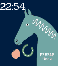 Hermes Lucky Horse for Time 2 - Blue/Grey